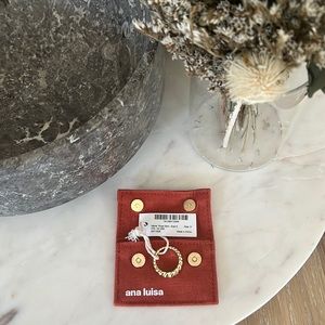 Ana Luisa size 6 gold rope slim ring. NWT